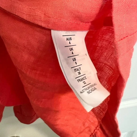 Nicholas Pink Linen Dress - Picture 8 of 8